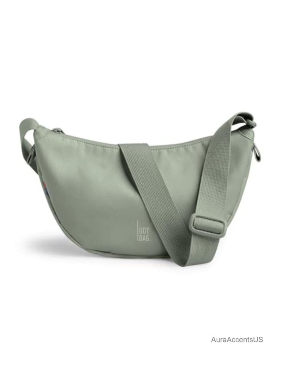 Recycled Plastic Half Moon Crossbody Bag with Adjustable Strap